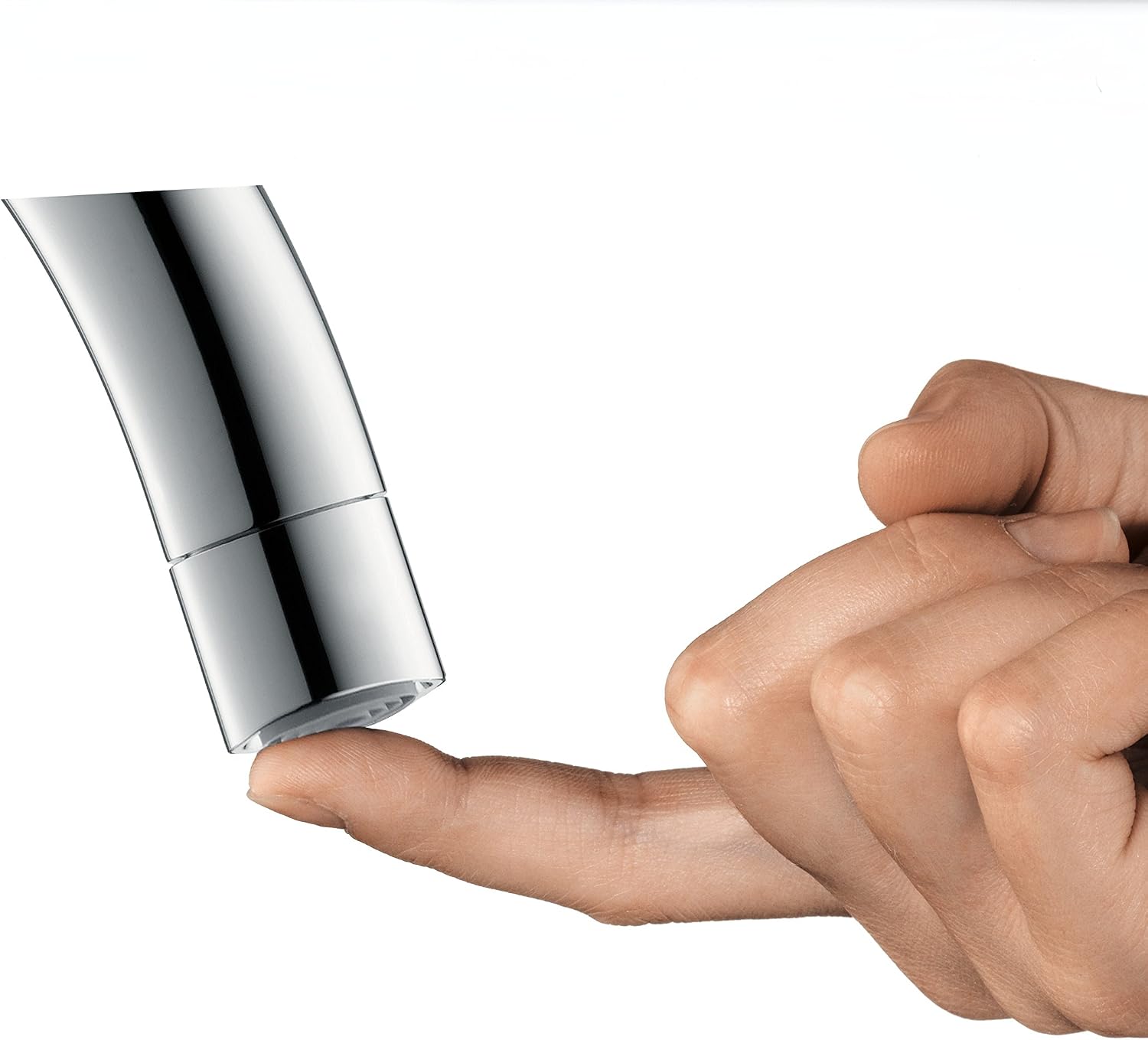 Detalle 2 de Hansgrohe Focus M41 Mitigeur de cuisine 160, jet unique, acier inoxydable – performance et élégance durable