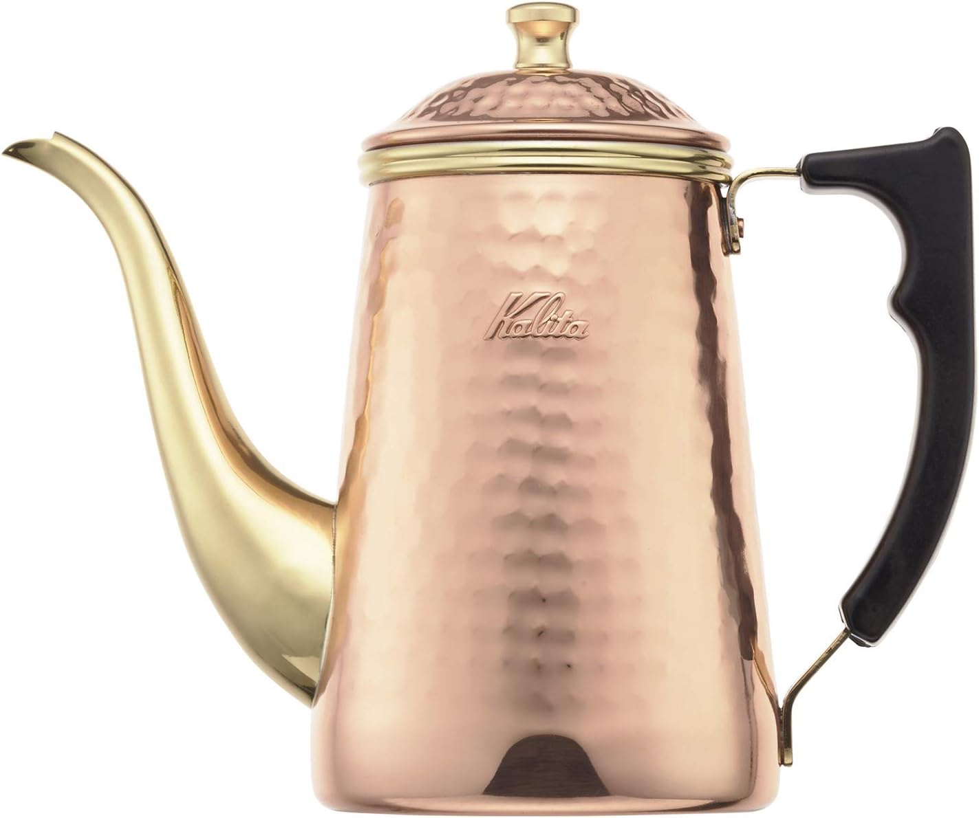 Detalle de カリタ Cuケトル700 #52262 銅製ドリップポット 700ml・細口・直火対応・日本製