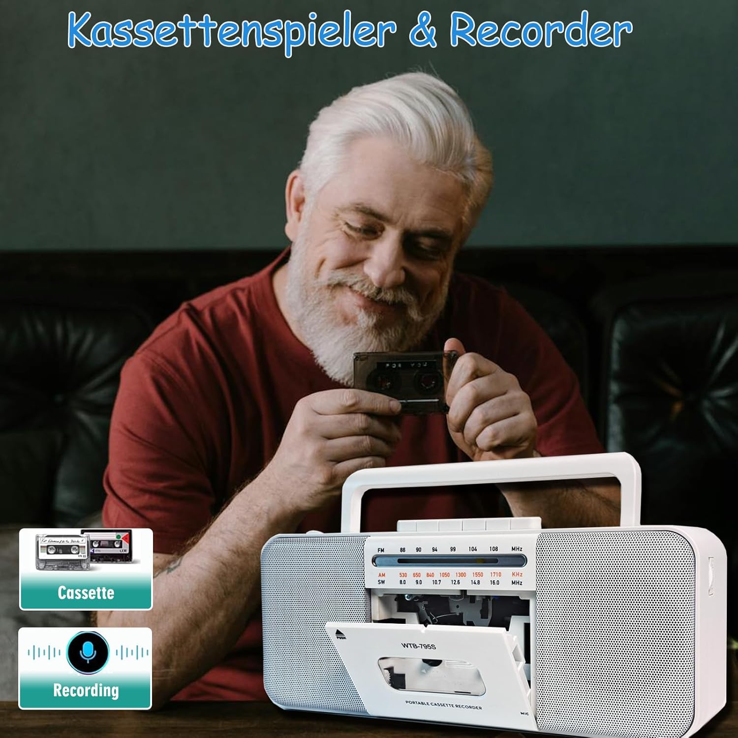 Thumbnail 2 de Kassettenspieler Boomboxen 10 W