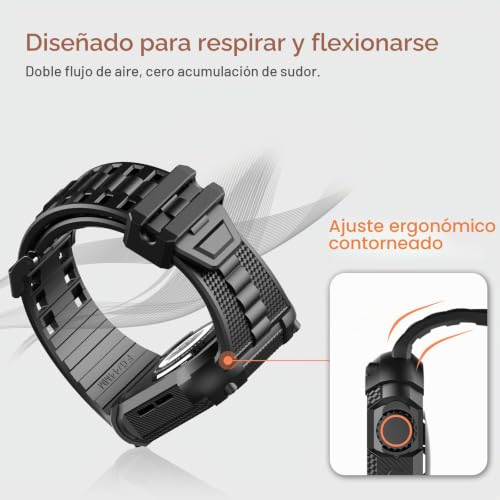 Detalle de Fullmosa Correa para Apple Watch 49mm con Funda