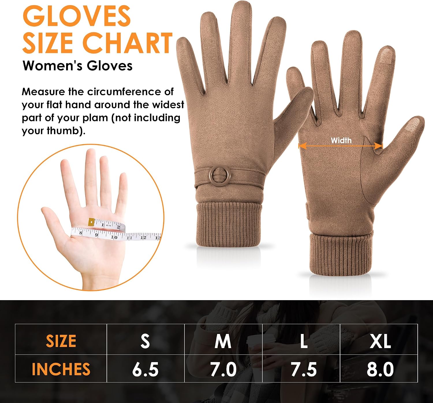 Thumbnail 5 de PPAOEH Suede Gloves