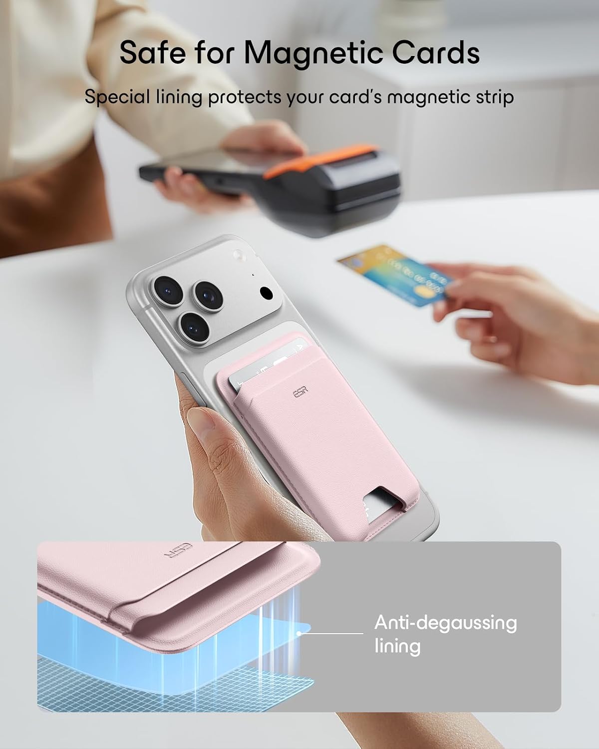 Thumbnail 5 de ESR MagSafe Wallet 5-Card RFID Pink