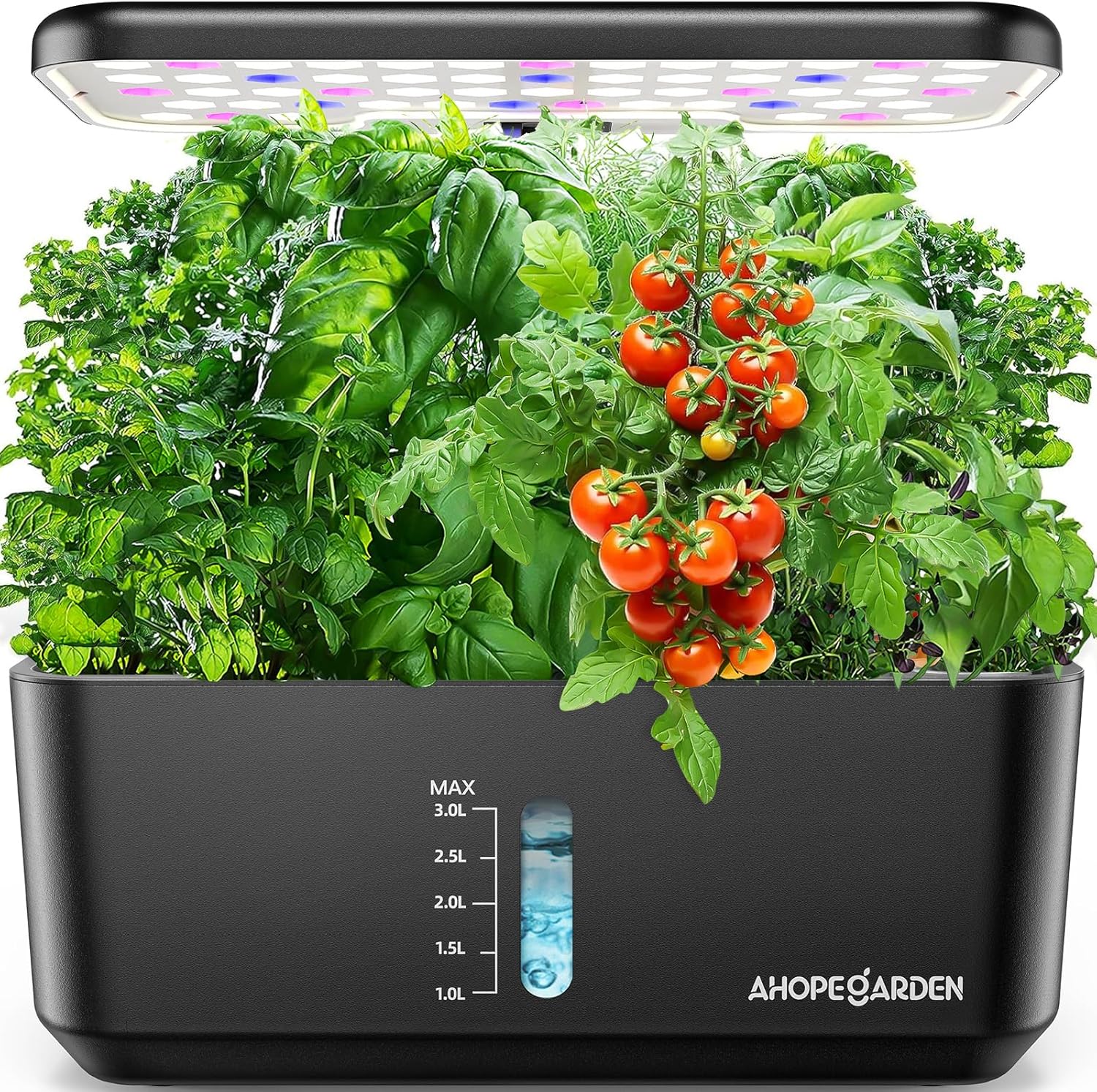 Detalle de Ahopegarden Indoor Garden Hydroponics Growing System, 10-Pod LED Kit