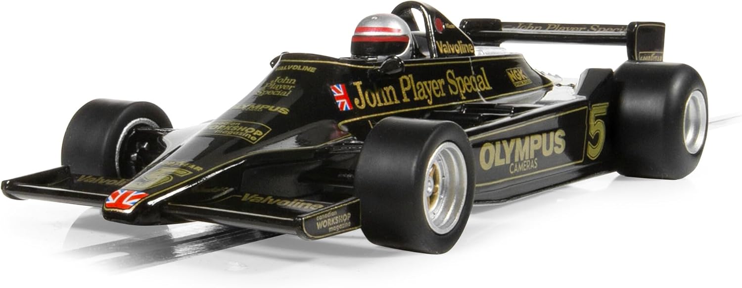 Detalle 2 de Scalextric C4494 Lotus 79 – Mario Andretti (1978 World Champion Edition) Slot Car, Black