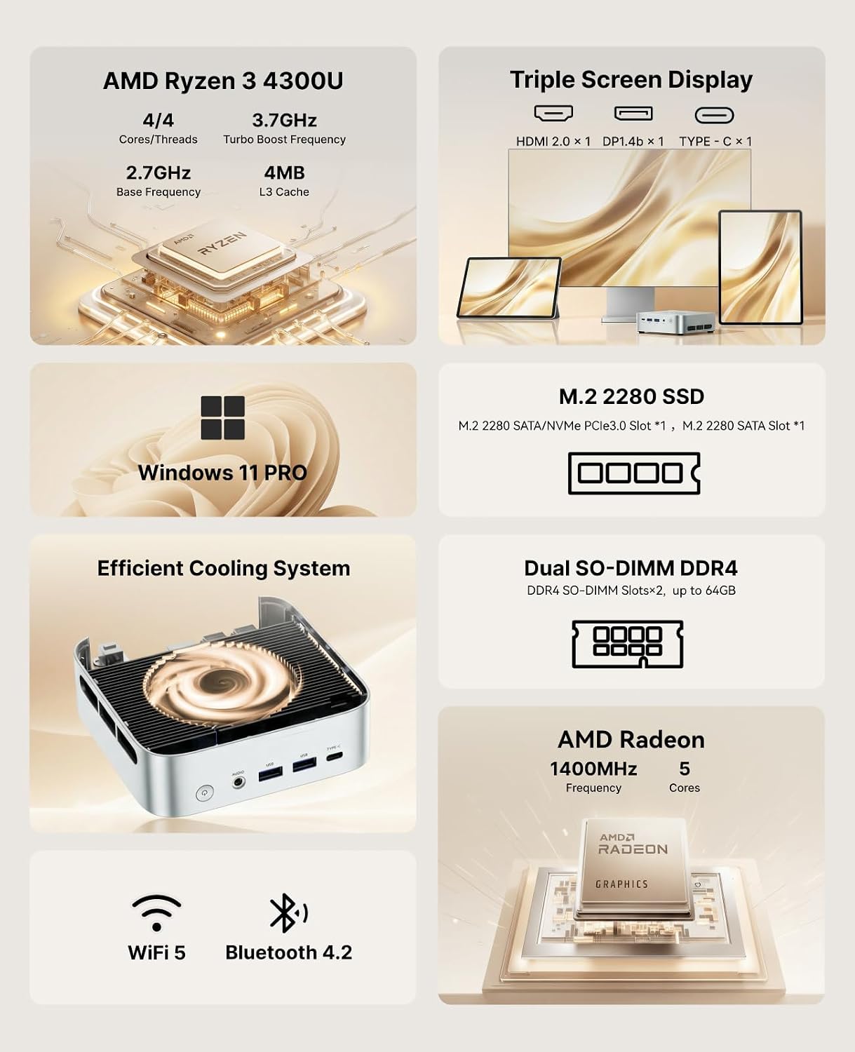 Detalle 2 de ACEMAGIC Kron Mini K1 Mini PC 16GB 512GB