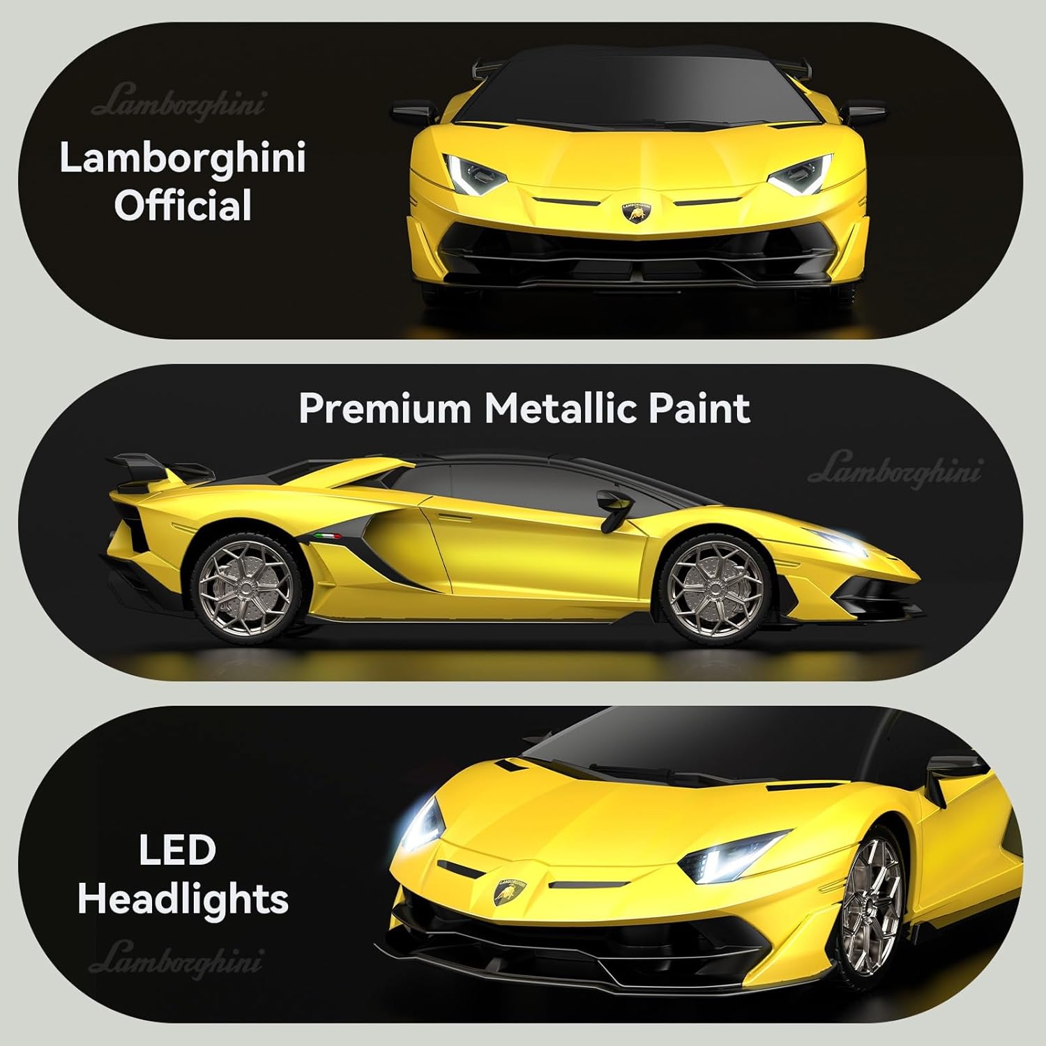 Detalle de AEROQUEST Lamborghini RC Car 1:24 Scale – Officially Licensed SVJ Aventador Style