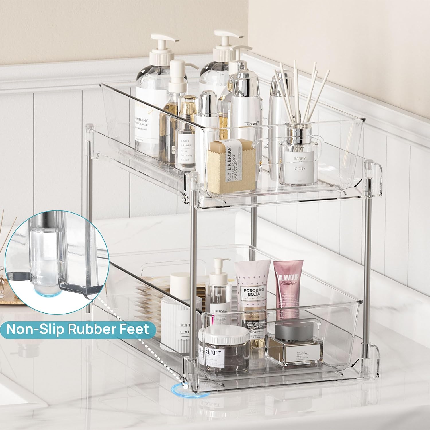 Thumbnail 4 de Vtopmart 2 Tier Bathroom Storage Organizer, 2 Pack