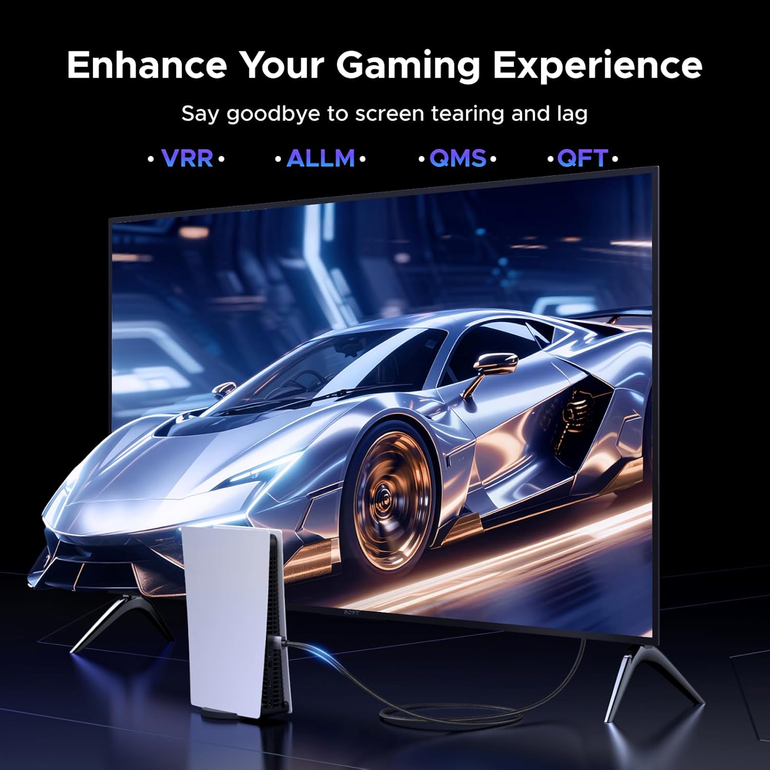 Thumbnail 4 de UGREEN HDMI 2.1 90-Degree Right Angled Cable (48Gbps) for 8K/4K gaming, eARC & Dolby Vision