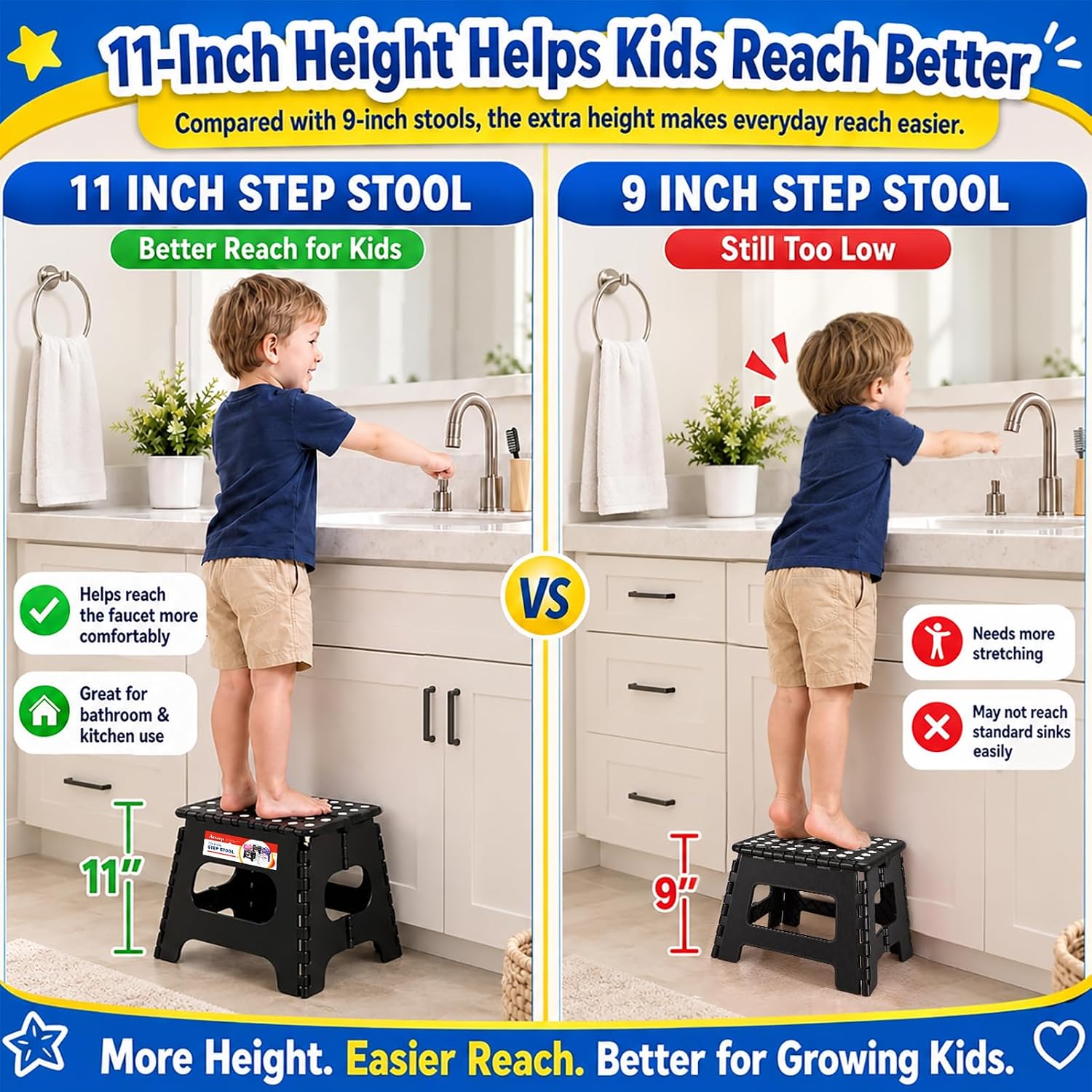 Detalle de ACSTEP Folding Step Stool, 11-Inch
