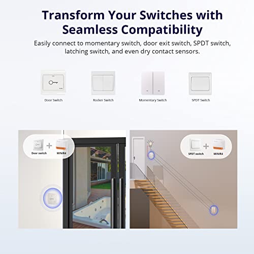 Thumbnail 4 de SONOFF MINI R4 2PCS: interruttori smart WiFi 2 vie con modalità detach relay