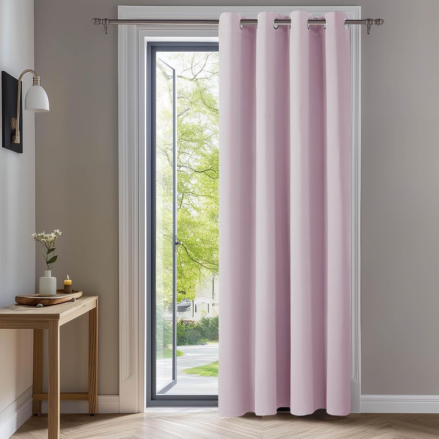 Thumbnail 6 de Deconovo Eyelet Blackout Curtain 108 Inch Drop (1 Panel) – Thermal Insulated Triple-Weave, Black