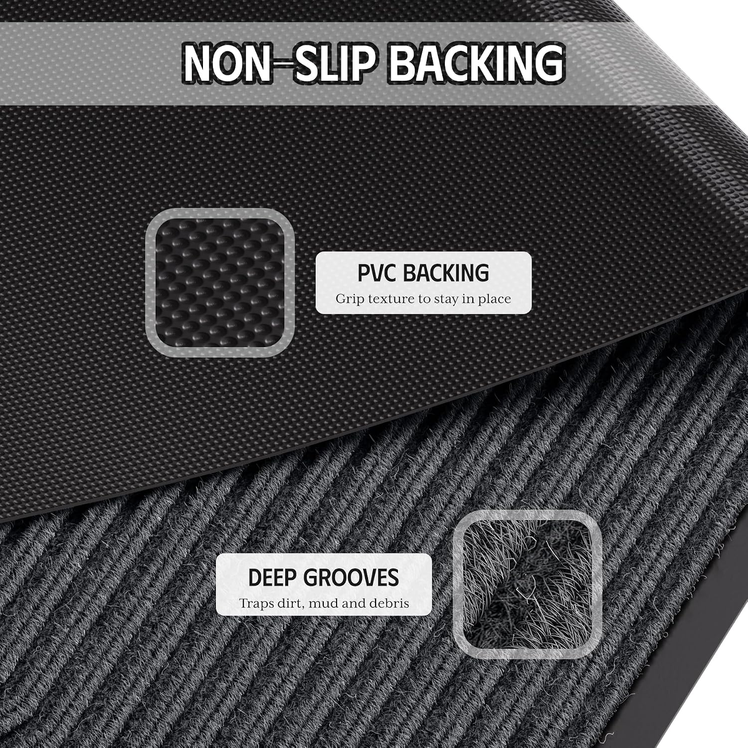 Detalle 1 de EZ2LIVE Indoor Outdoor Doormat, 29.5 x 17
