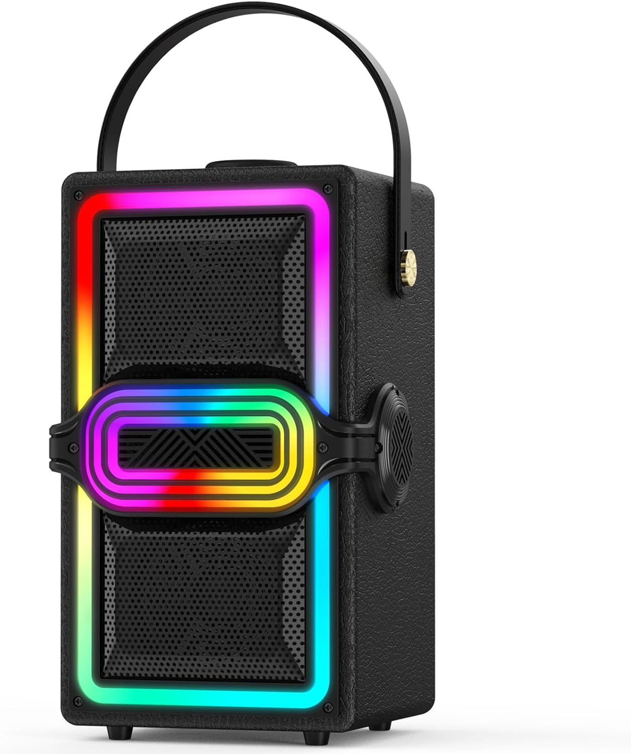 Detalle de TAMPROAD Q101: Altoparlante Bluetooth 120 W con TWS, legno e luci LED per feste all'aperto