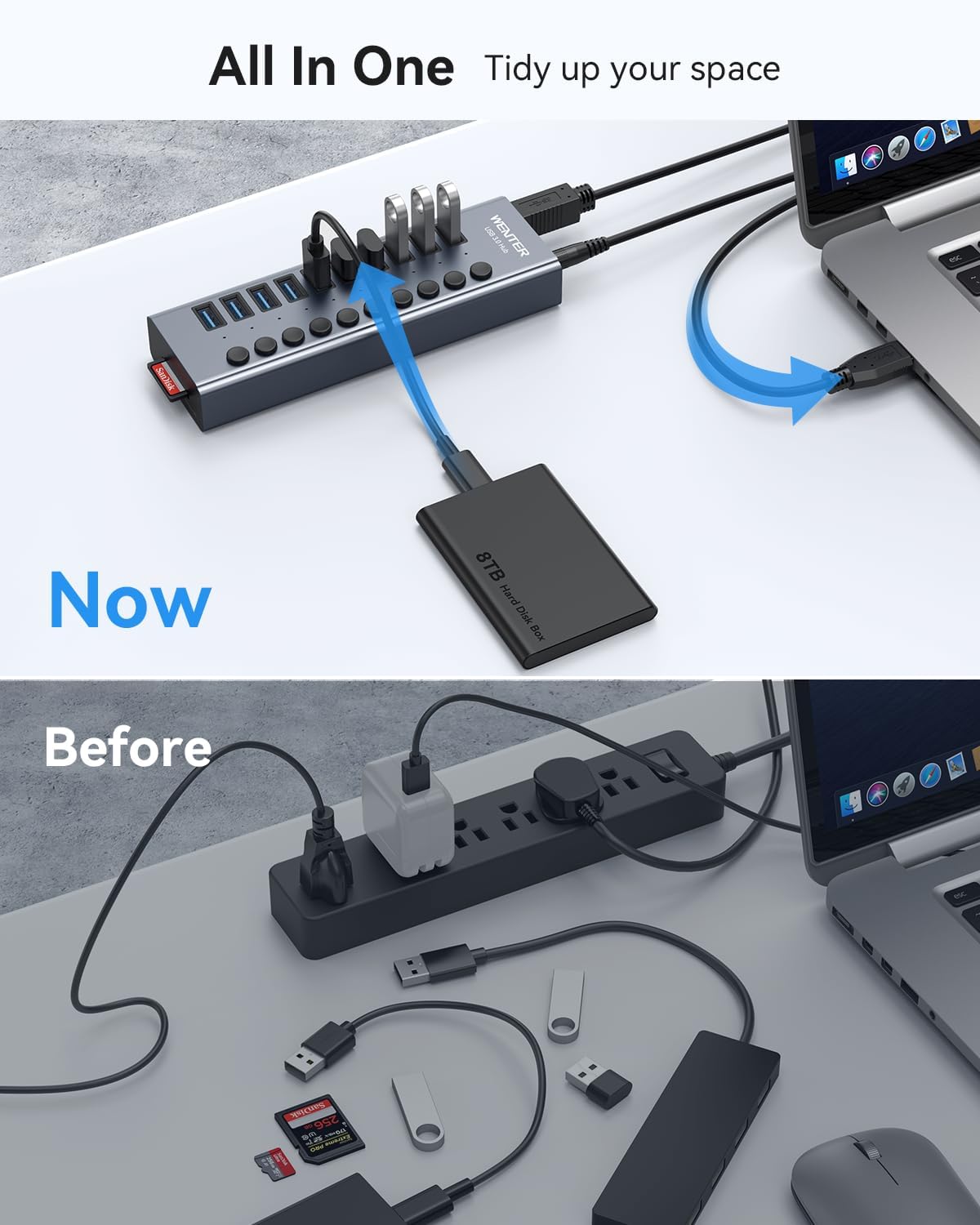 Thumbnail 4 de WENTER 10 Ports USB Hub 36W