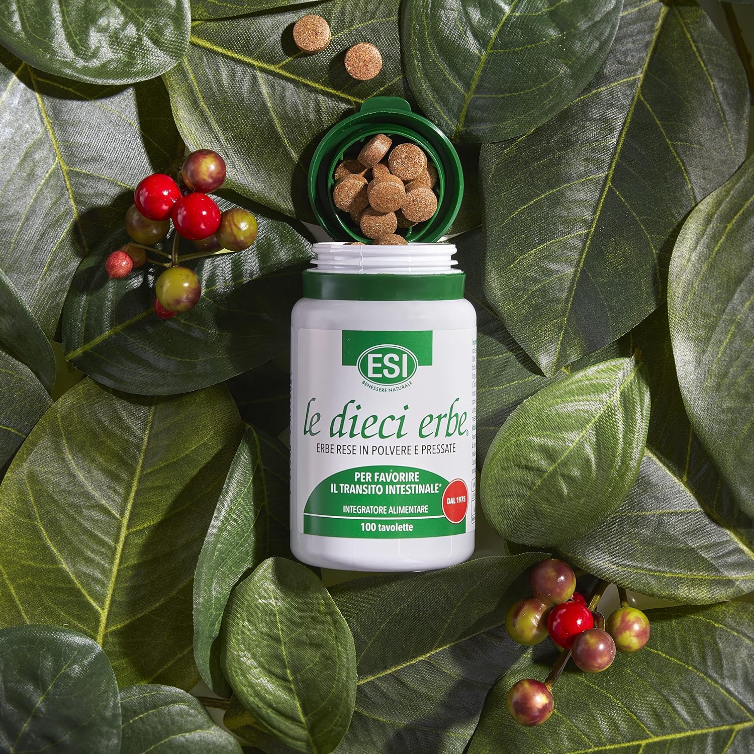 Detalle de ESI - Le Dieci Erbe: Integratore vegetale con Tarassaco, 100 tavolette