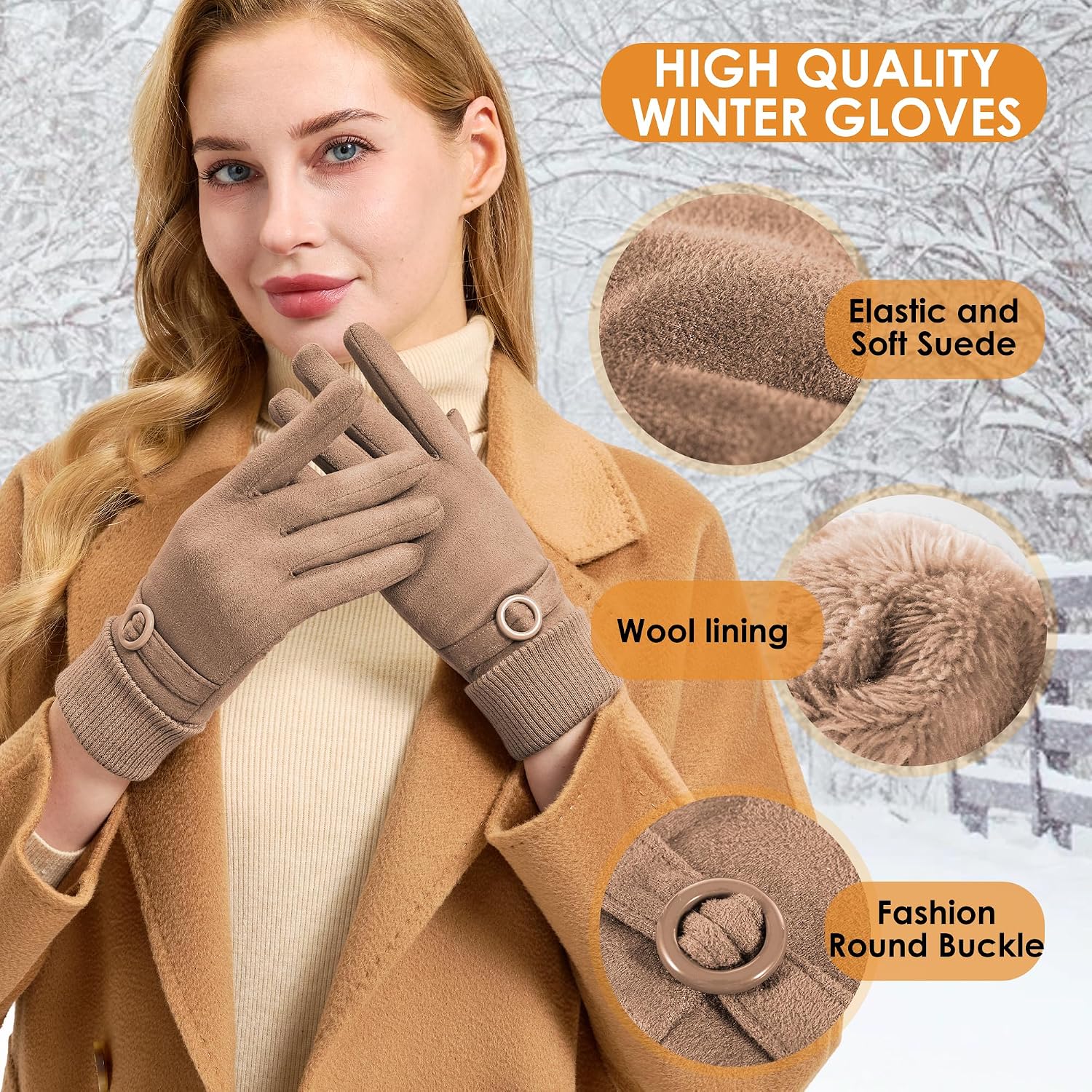 Thumbnail 1 de PPAOEH Suede Gloves
