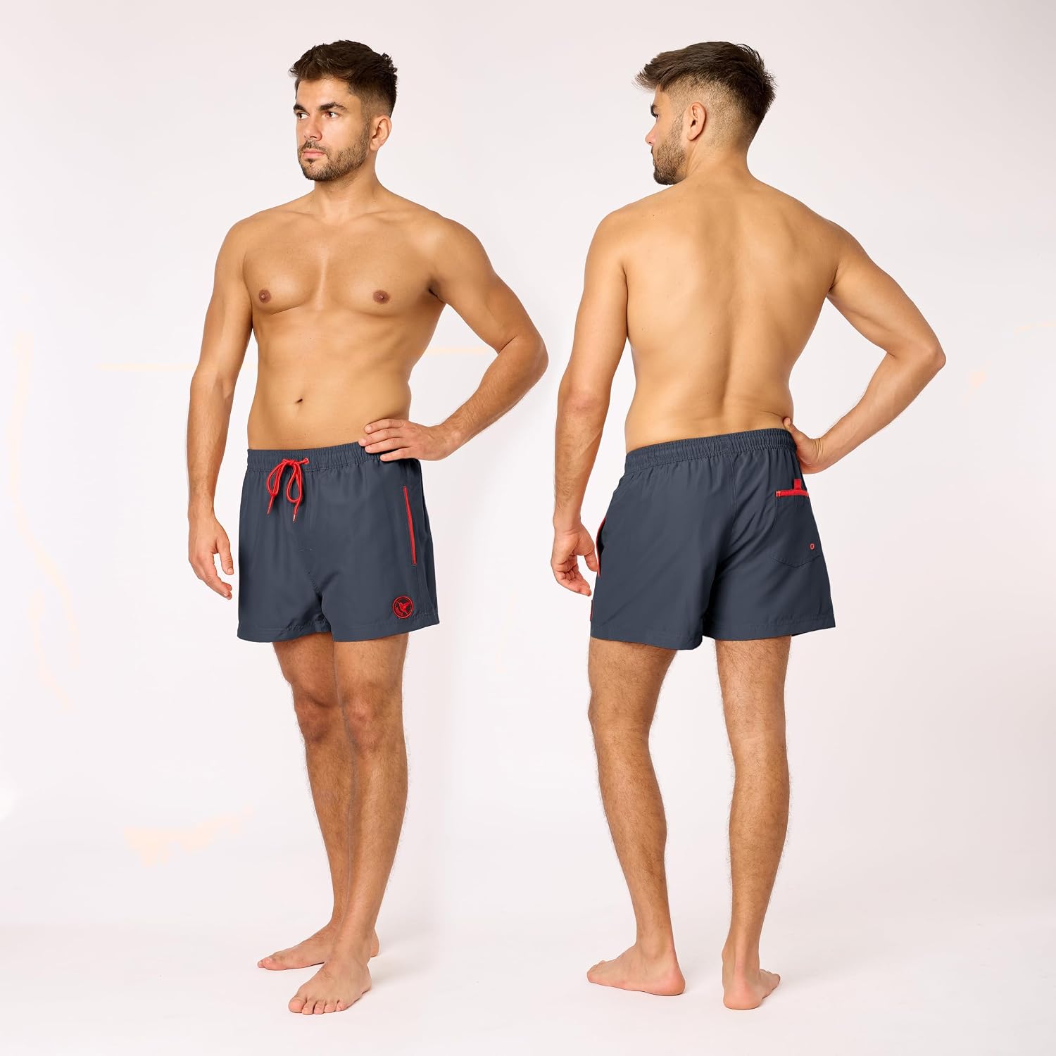 Detalle 2 de Ladeheid LA40-199 heren zwemshort van sneldrogend polyester met mesh binnenbroek