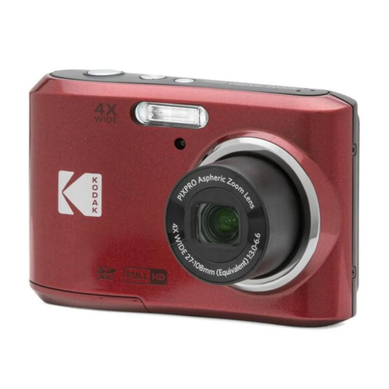 Detalle 2 de Kodak PIXPRO FZ45 16MP: cámara compacta con zoom 4x y Full HD en rojo