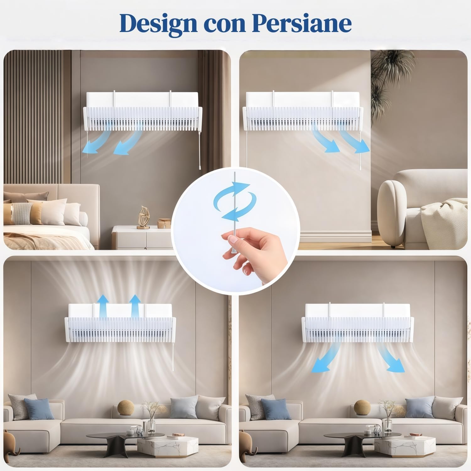 Thumbnail 1 de BANJEKT Deflettore Condizionatore: Devia Aria in Alluminio Regolabile, Compatibilità Universale