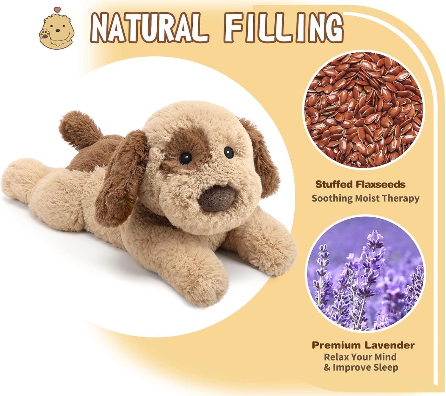 Detalle 2 de Cuckool Microwavable Dog Plush, 14-Inch