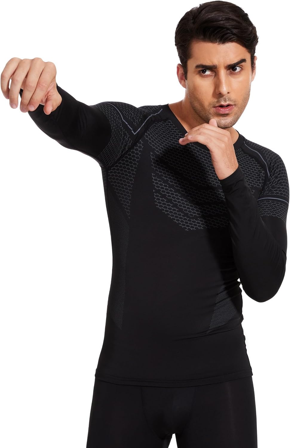 Thumbnail 1 de AMZSPORT Maglia Compressione Uomo Manica Lunga