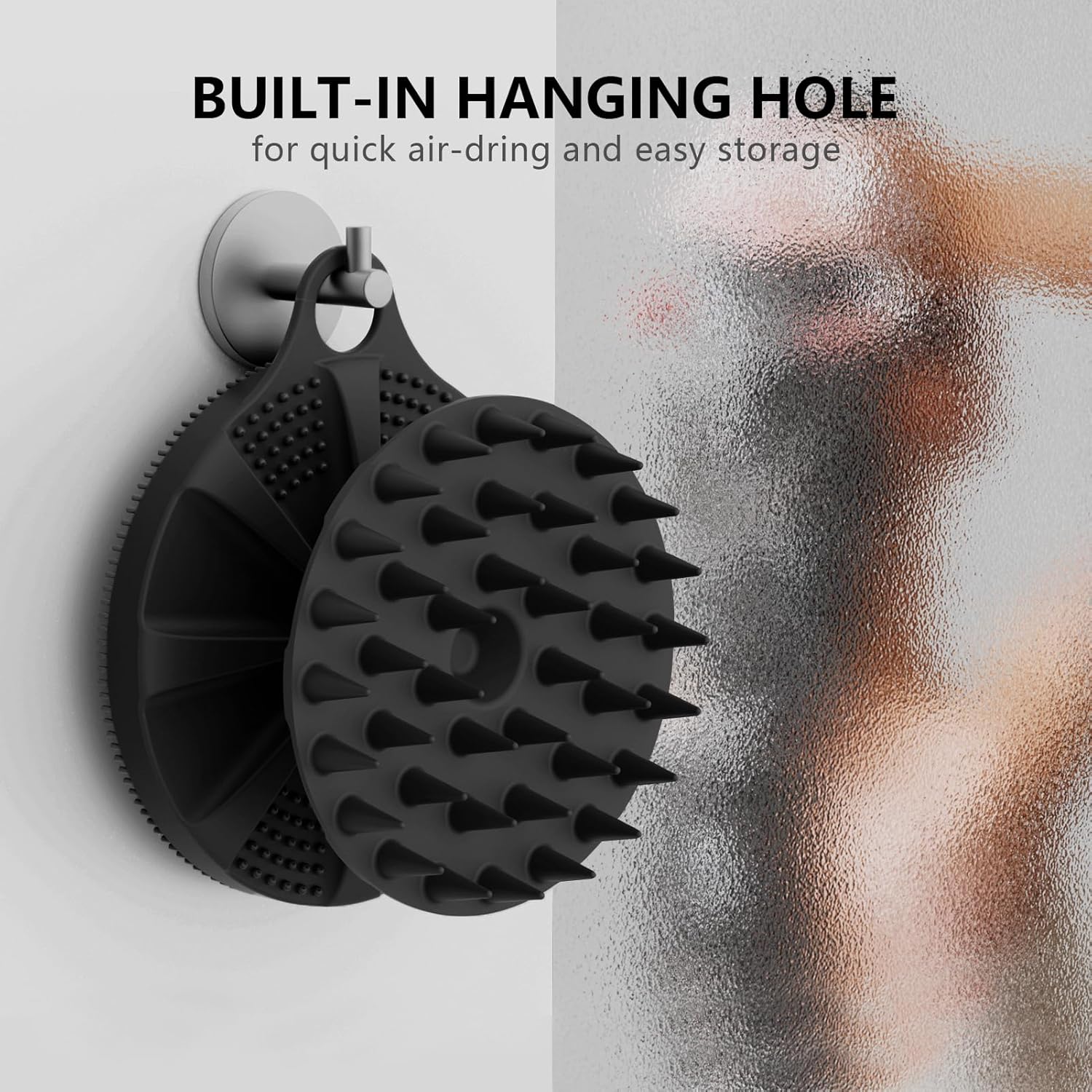 Thumbnail 6 de BEAUTAIL 2 in 1 Silicone Brush: Body Shower Scrubber and Scalp Massager Shampoo Brush