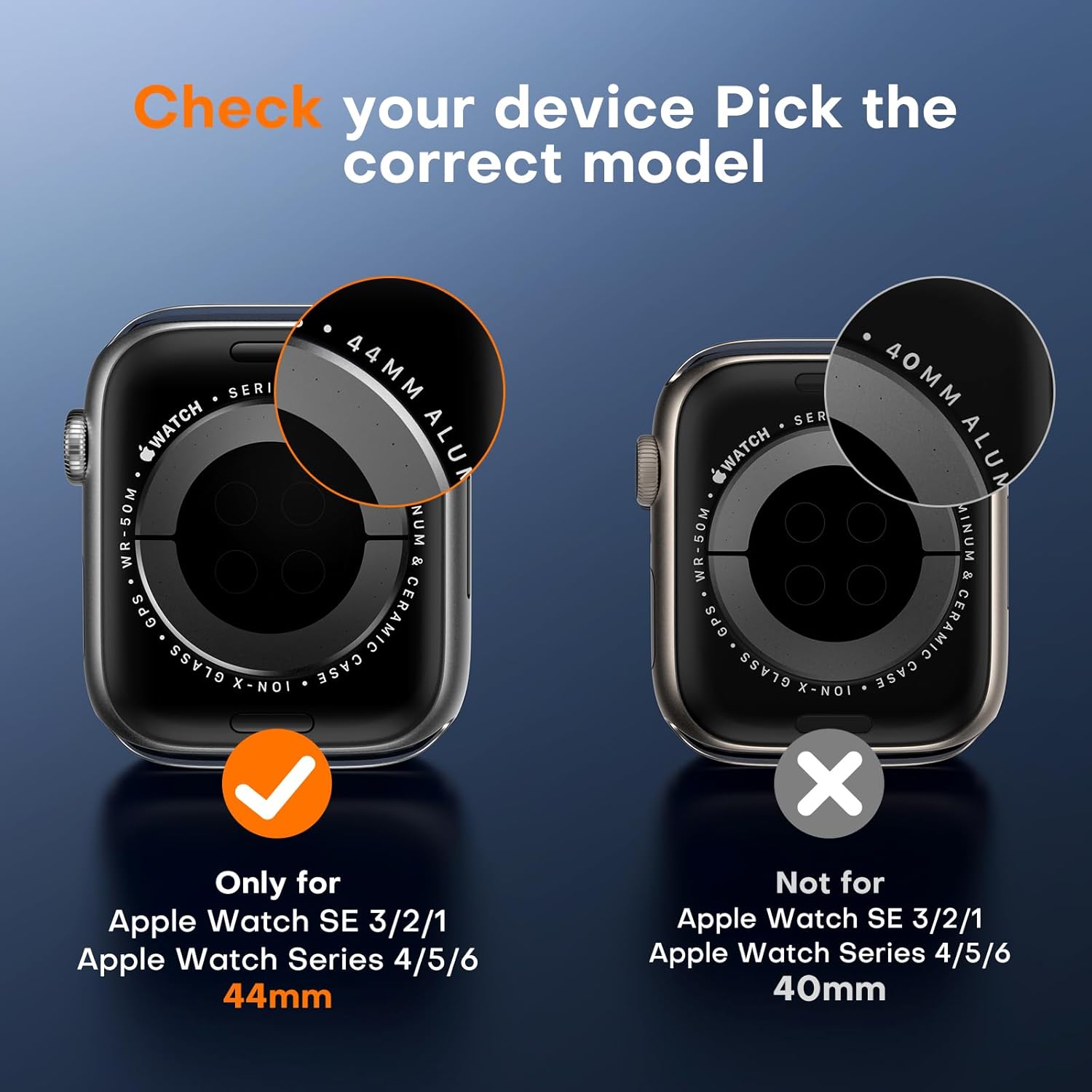 Thumbnail 1 de TOCOL 44mm Screen Protector 6-pack for Apple Watch
