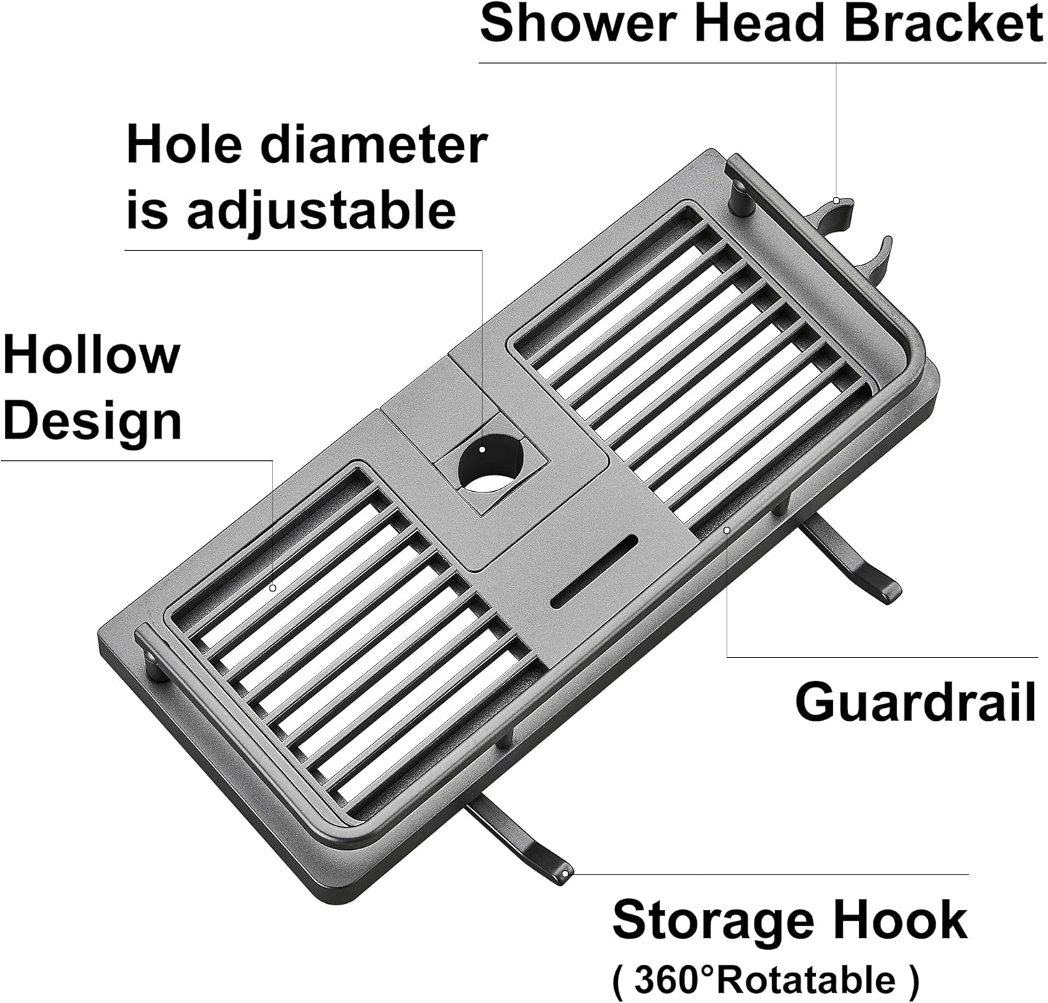Thumbnail 5 de DUFU Mensola Doccia 27x12 cm per asta 21-25mm