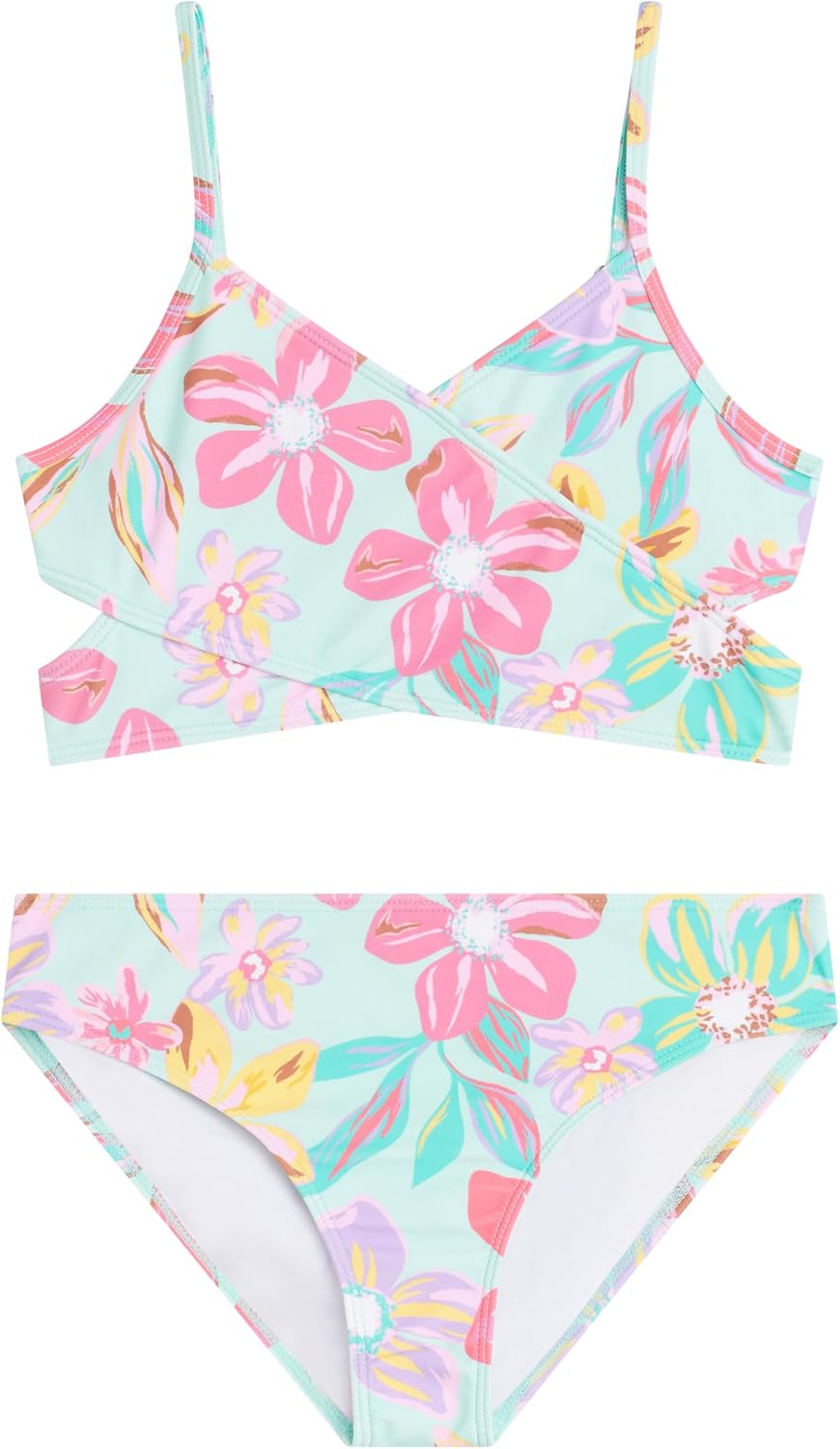 Detalle de Kanu Surf Girls' Coral Reef Beach Sport Wrap Around Bikini 2-Piece Swimsuit