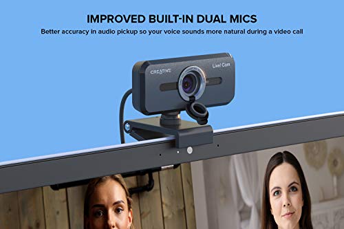 Thumbnail 3 de Creative Live Cam Sync 1080p V2 - Webcam USB con gran angular y micrófono dual integrado