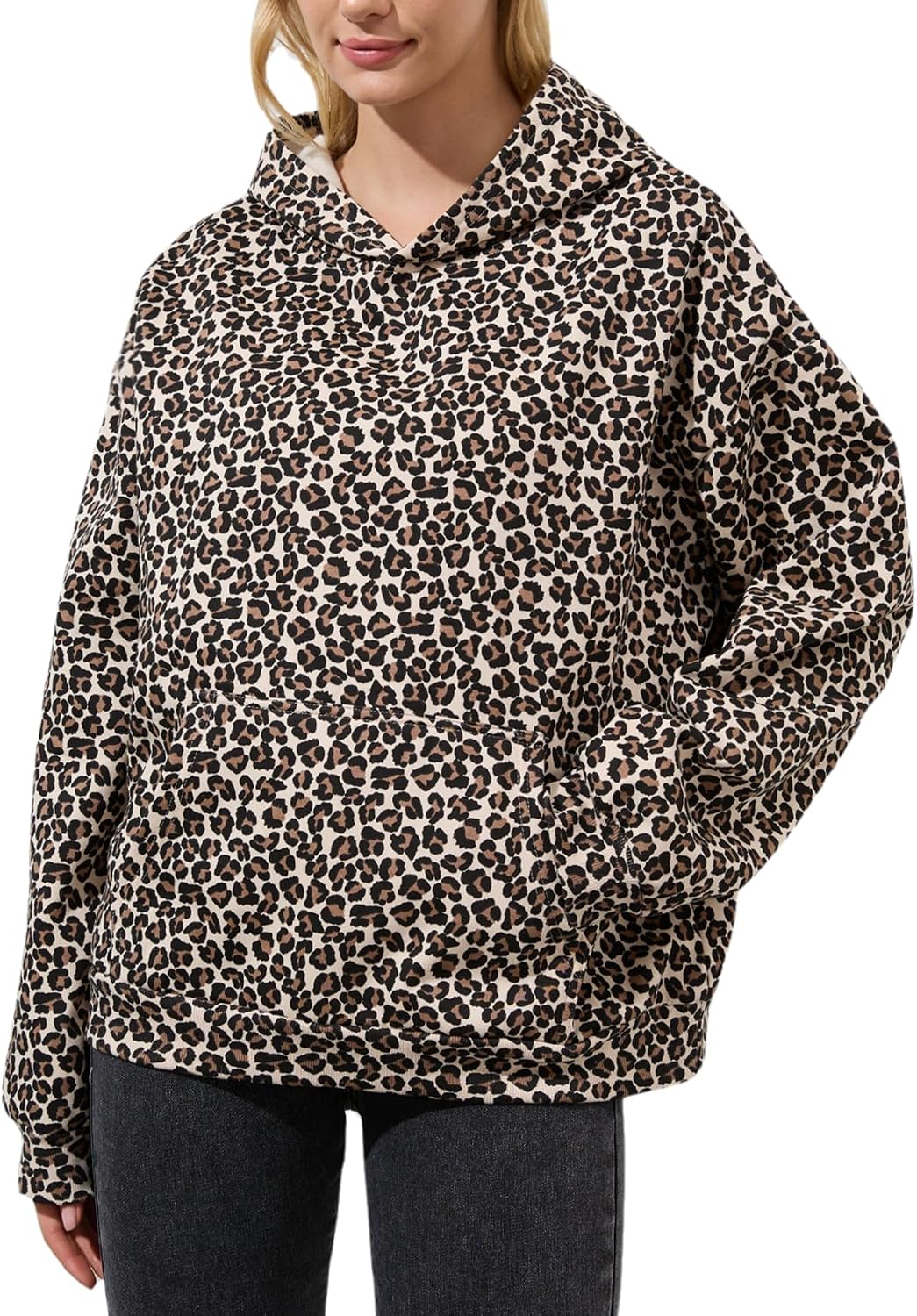 Thumbnail 6 de Anoumcy Camo Hoodie Oversized Maple Leaf fleece