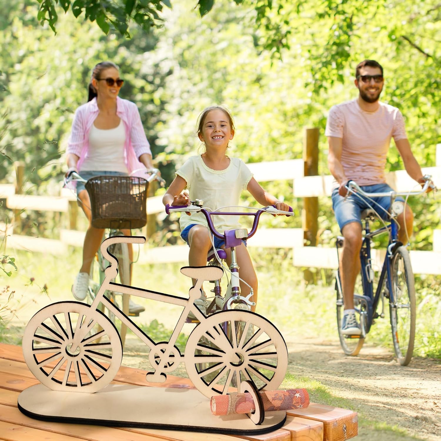 Thumbnail 1 de HOLDLEAF Fahrrad Geldgeschenk Holz – Originelles Geschenk für Fahrradfreunde