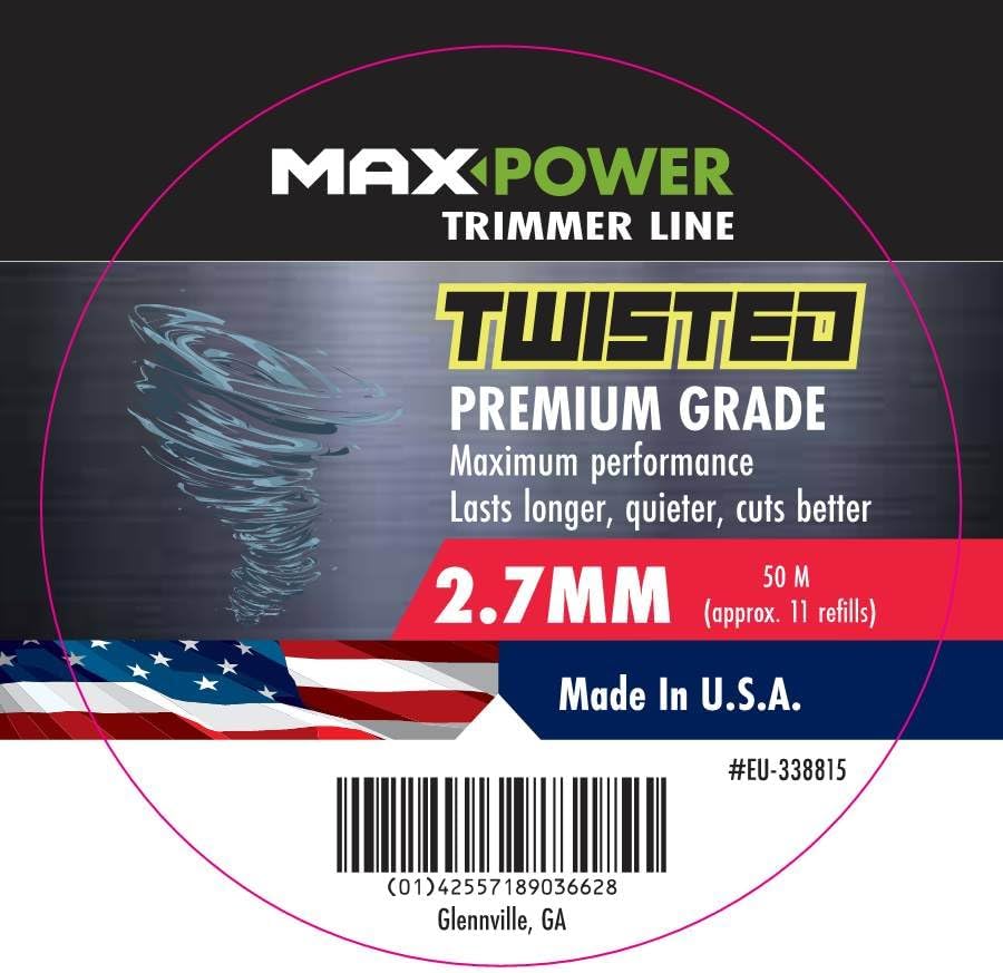Thumbnail 1 de MaxPower EU-338815 trimmerdraad 2,7 mm, 50 m, vierkant gedraaid, neongeel