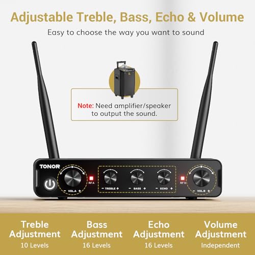 Thumbnail 2 de TONOR TW350 Wireless Microphones for Singing: All‑Rounder Karaoke Kit