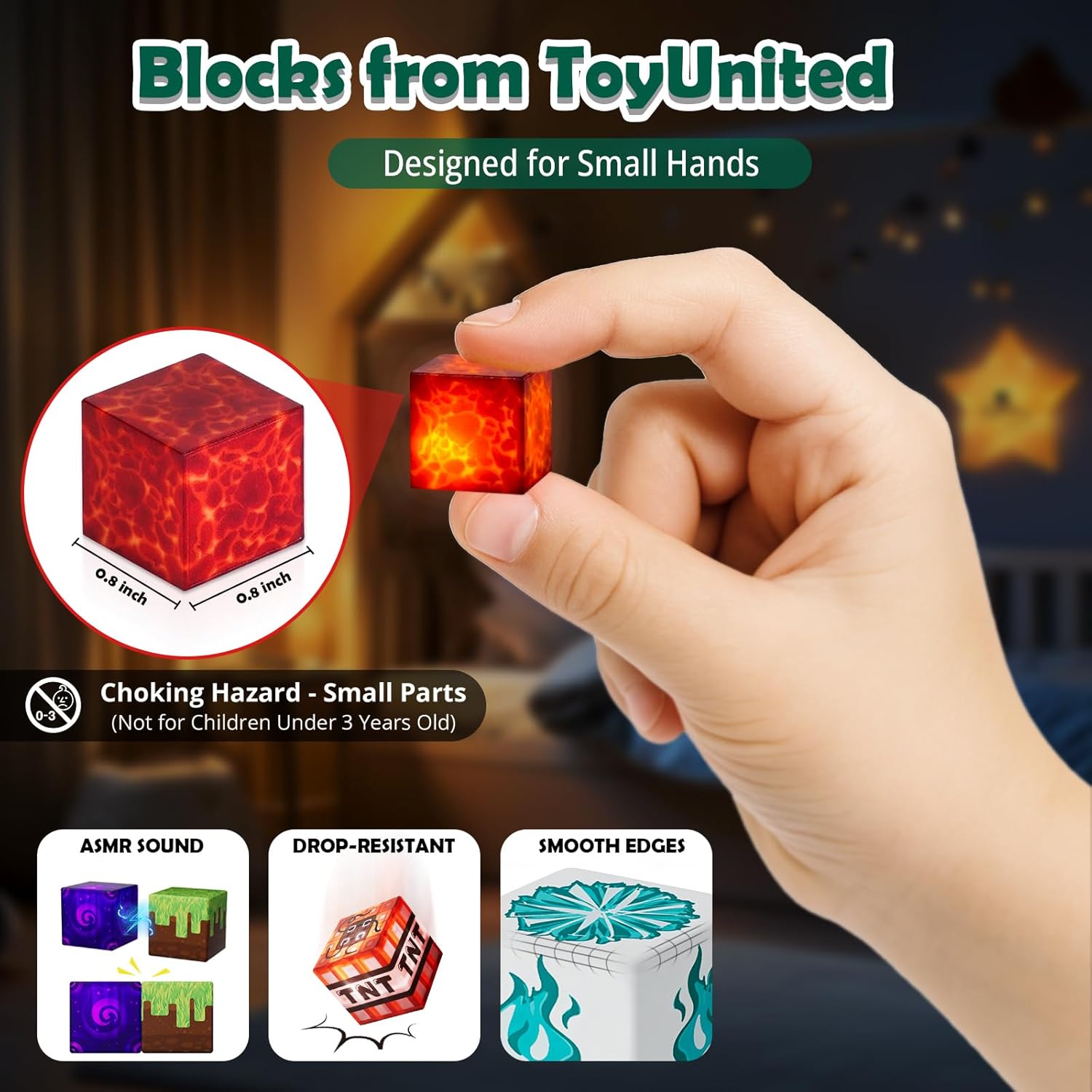 Detalle 2 de ToyUnited 4-in-1 Magnetic Blocks: 200-Piece Magnetic Building Set with 24 Light-Up Blocks and 8 Base Plates