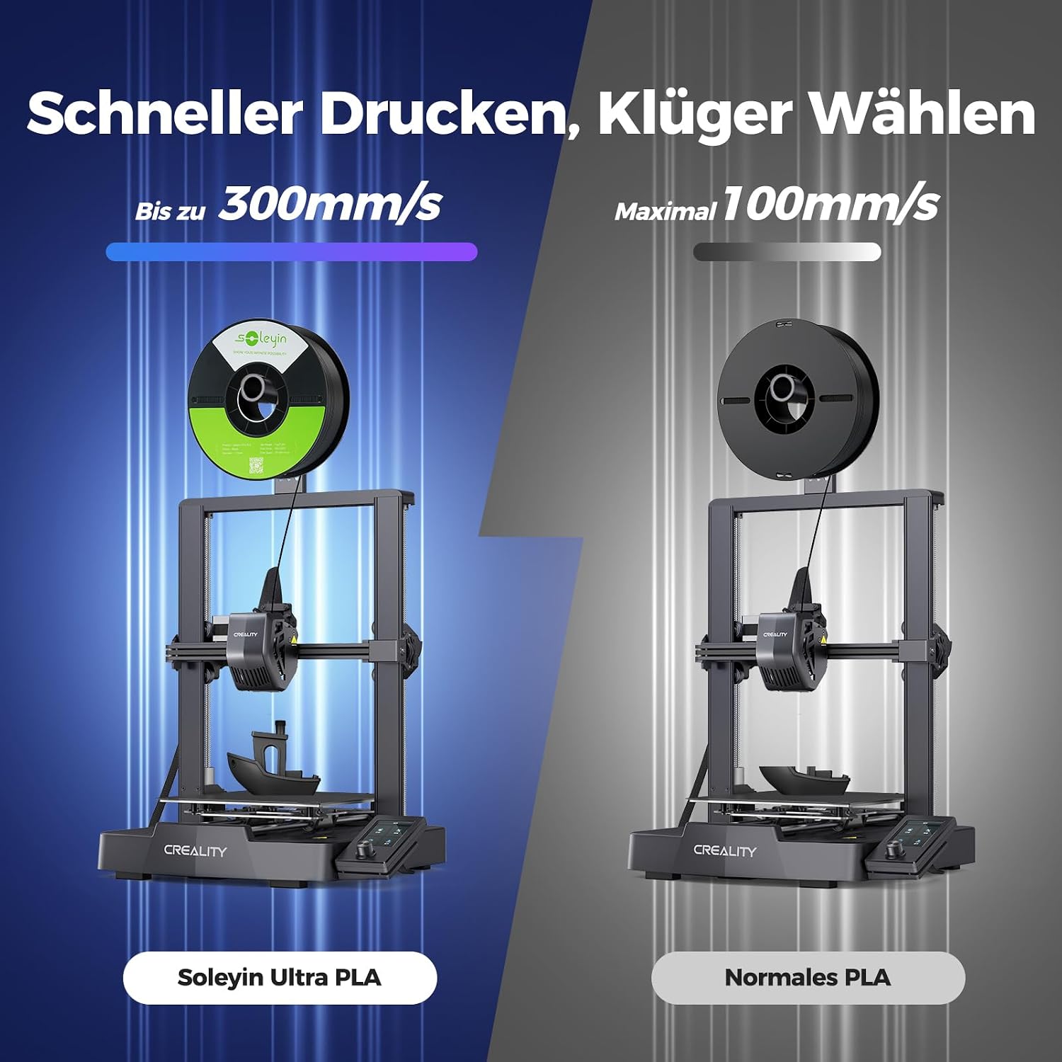 Detalle 2 de Creality Soleyin PLA Filament 1.75mm Grün 1 kg