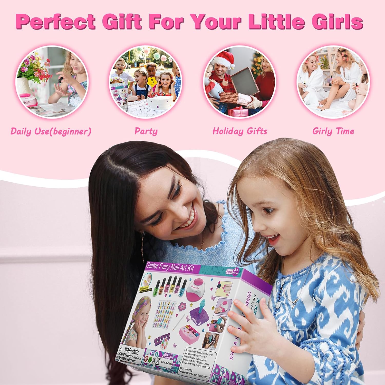 Thumbnail 6 de LemonDream Kids Nail Polish Sets – Fun, Safe DIY Nail Art Kit for Girls Aged 7–12