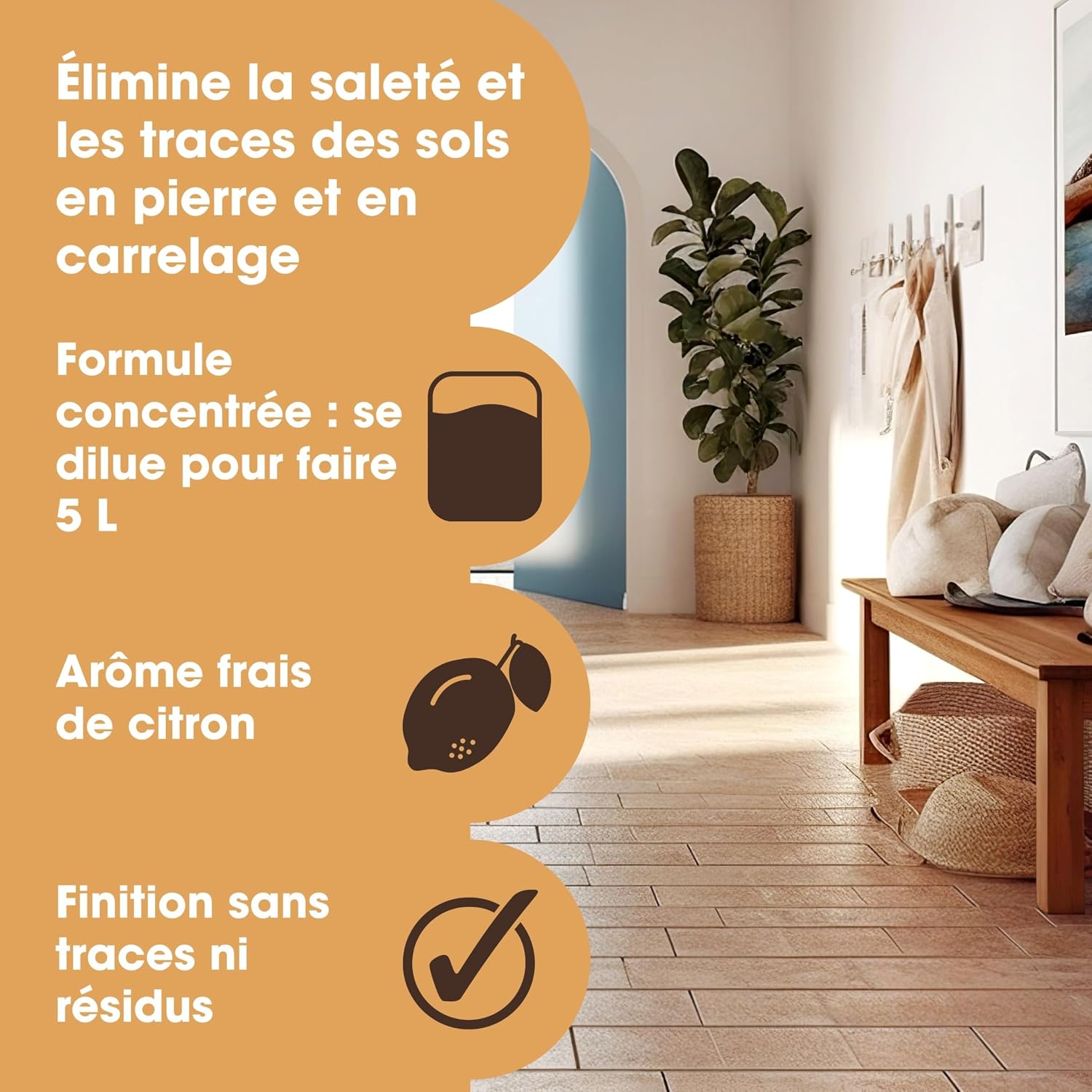 Detalle 2 de Furniture Clinic Nettoyant sols pierre 500 ml