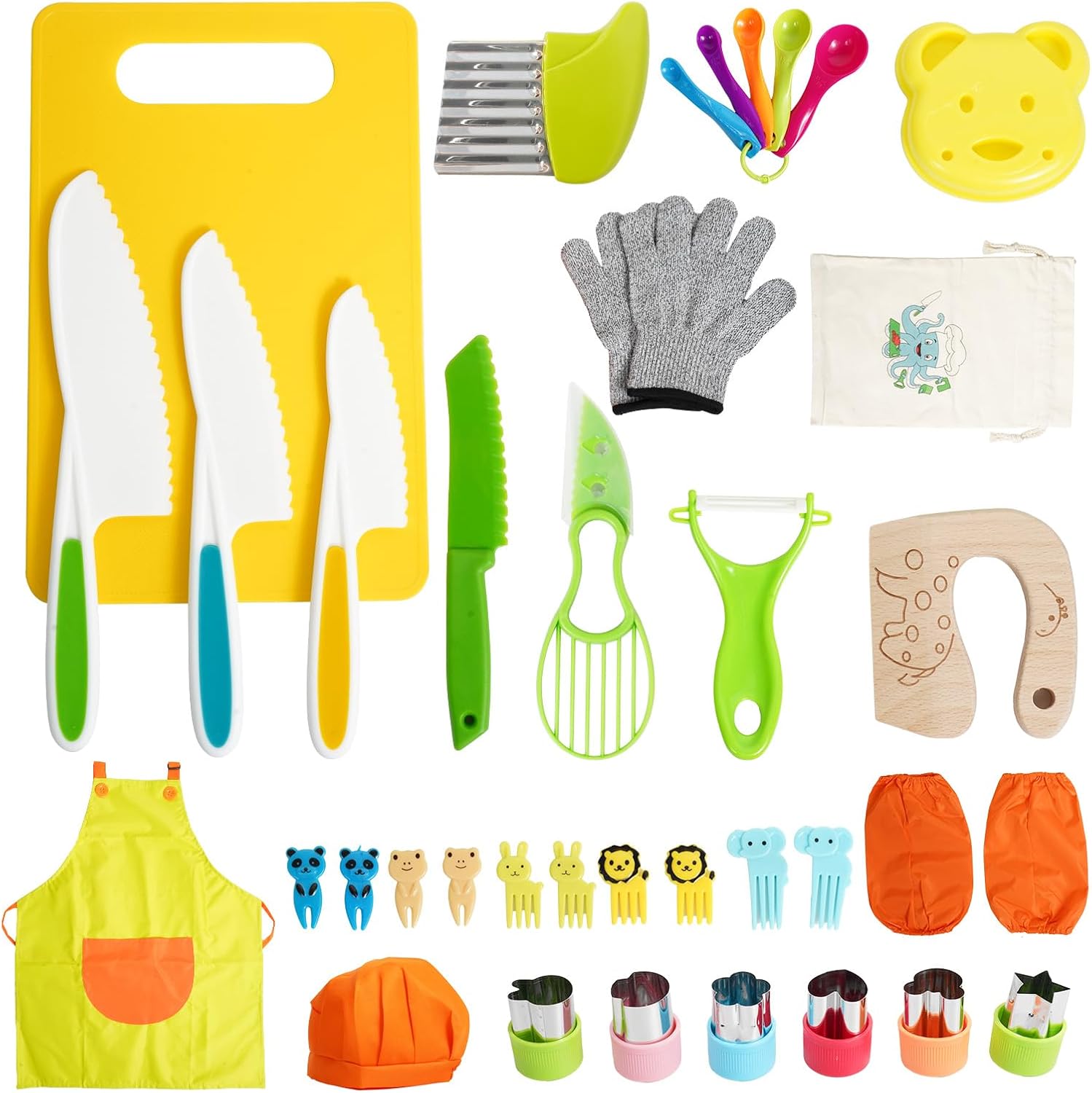 Thumbnail 6 de Kids Knife Set 11 piece Montessori tools