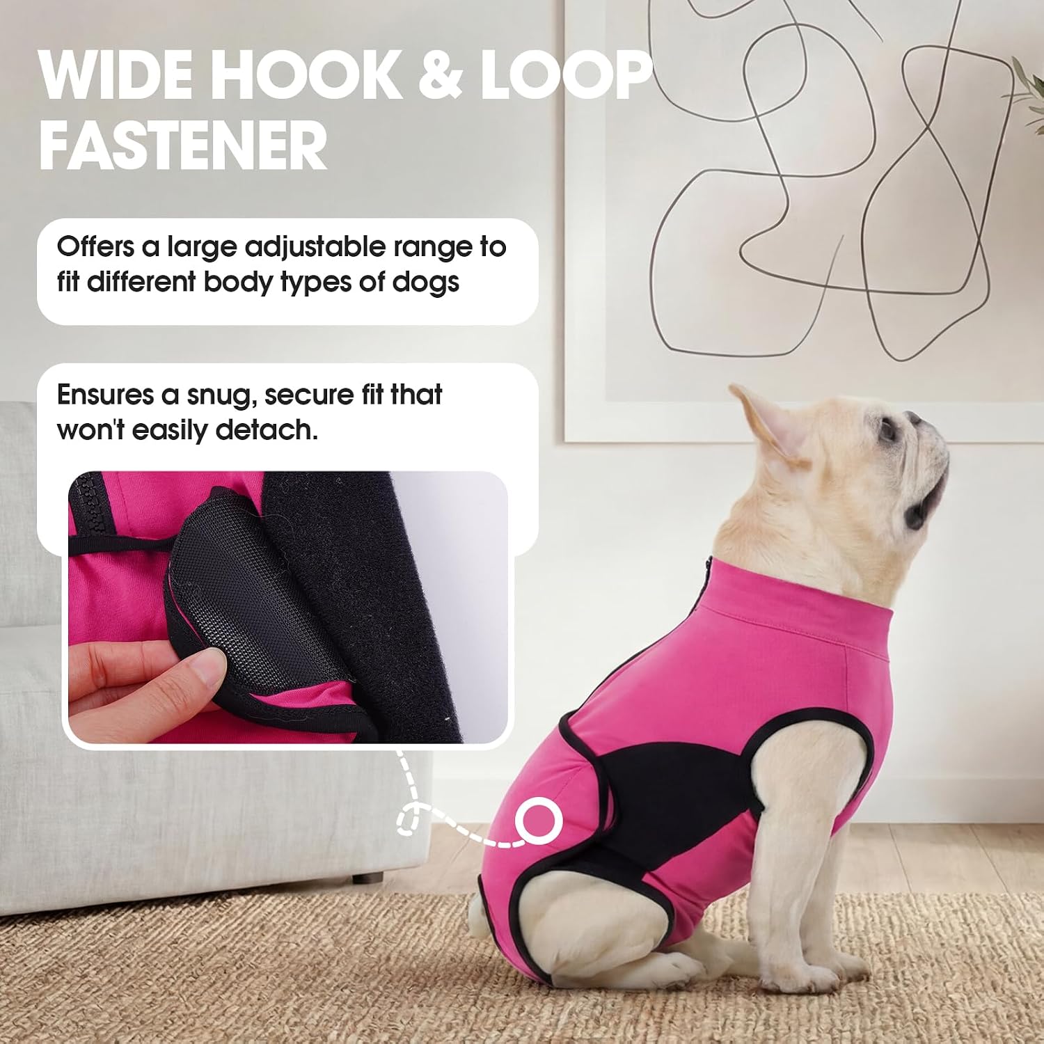 Detalle de IDOMIK Dog Recovery Suit with Cotton Padding