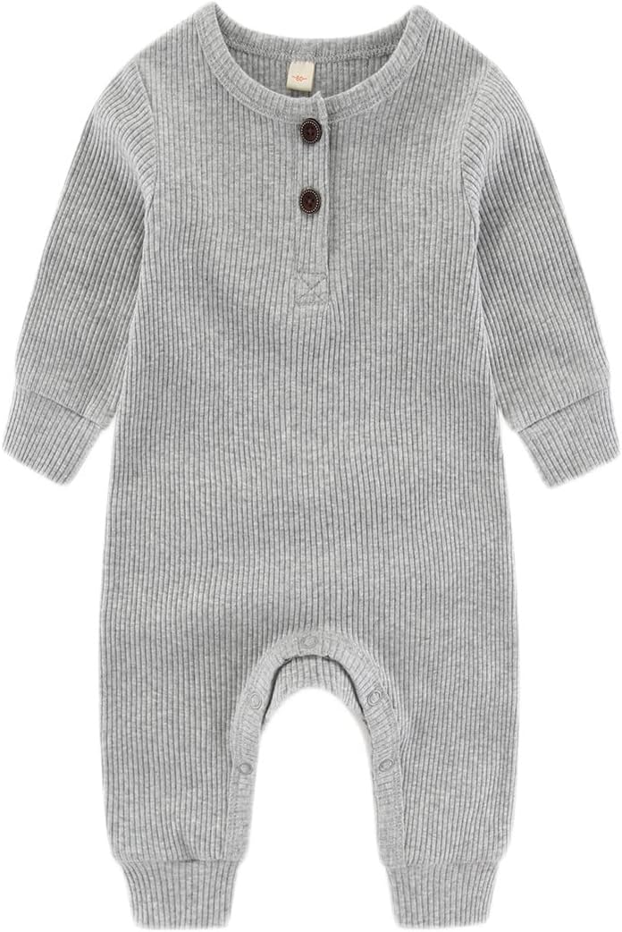 Detalle de Chamie Baby Knitted Long-Sleeve Romper for 0–24 Months