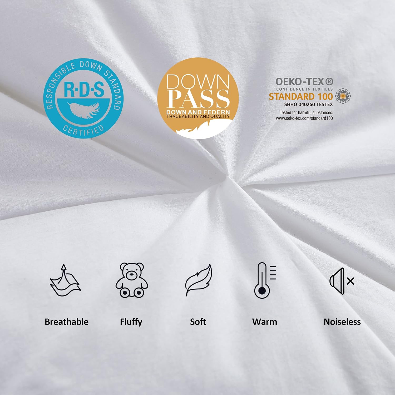 Thumbnail 4 de Luxurious Goose Down Comforter King 128×98