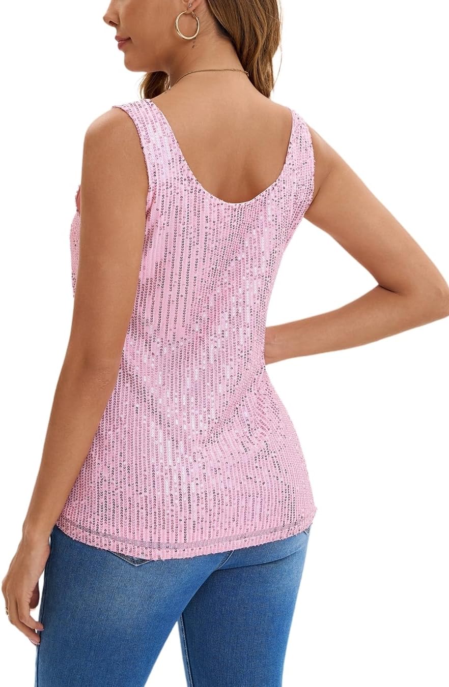 Thumbnail 2 de Suncife Top da donna senza maniche con paillettes — top scintillanti