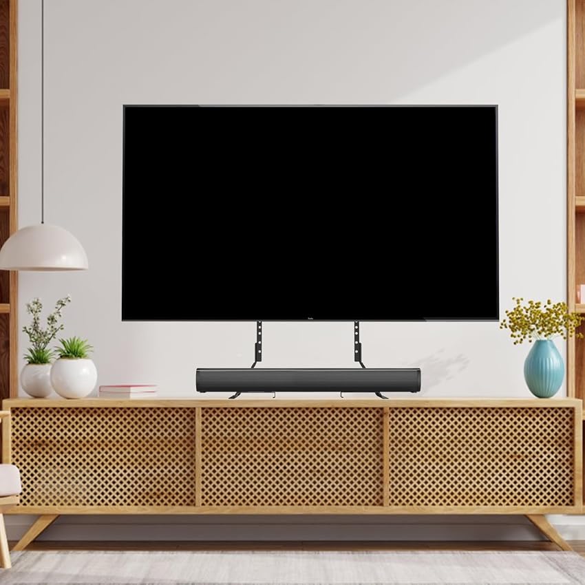 Detalle 2 de Amazon Basics - Soporte TV ajustable 22-77" con soporte de sonido 🖥