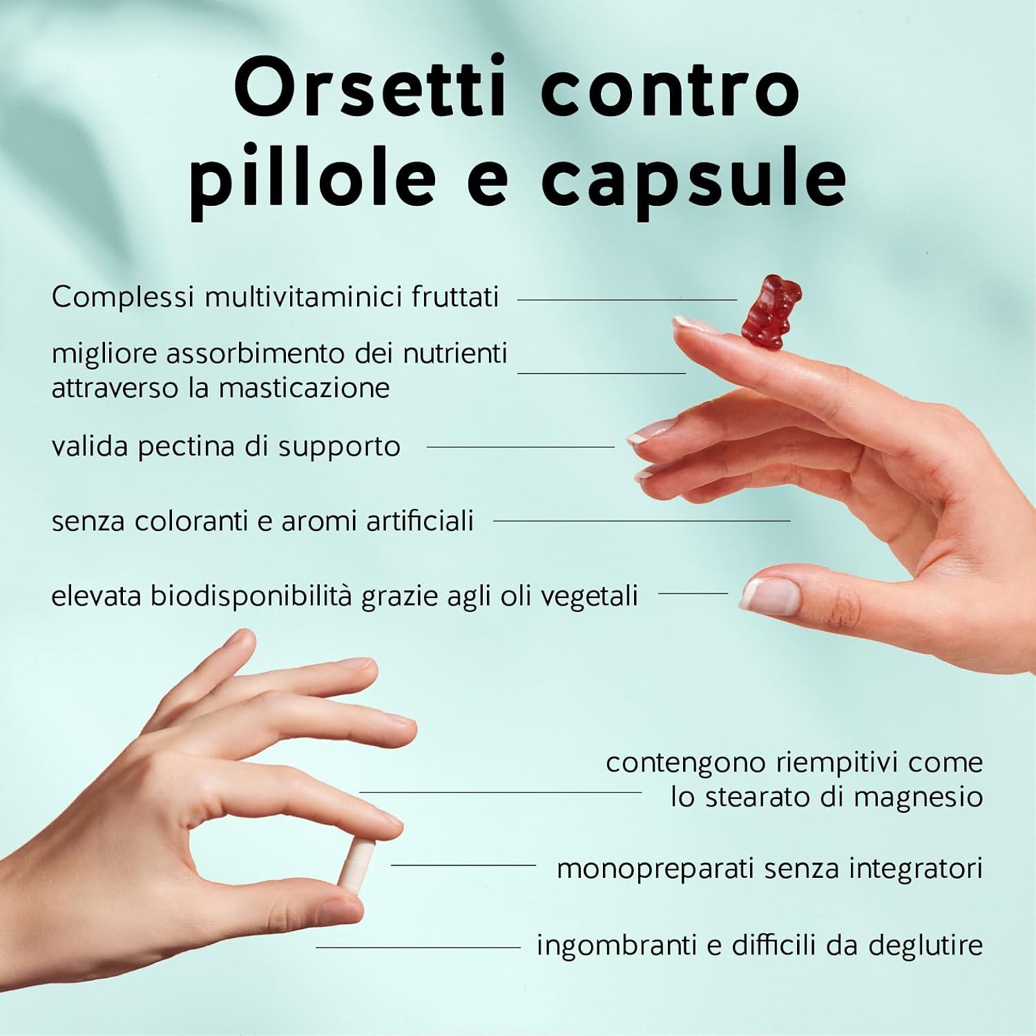 Thumbnail 5 de Snack Smart - Caramelle Gommose per Controllo dell'Appetito (60 pezzi) di Bears with Benefits