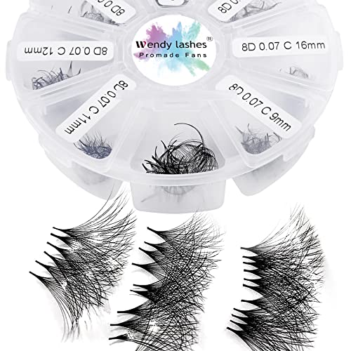 Volume Russes Cils 500 pcs 8D 0.07 mm ⚙