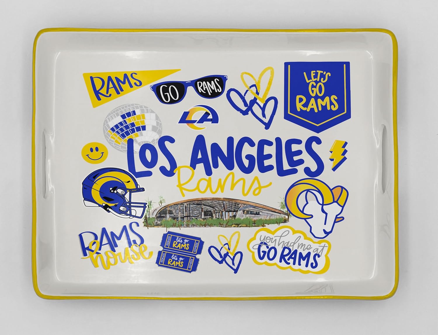 Thumbnail 6 de Proformance Home NFL Loco Fan Large Serving Tray with Handles