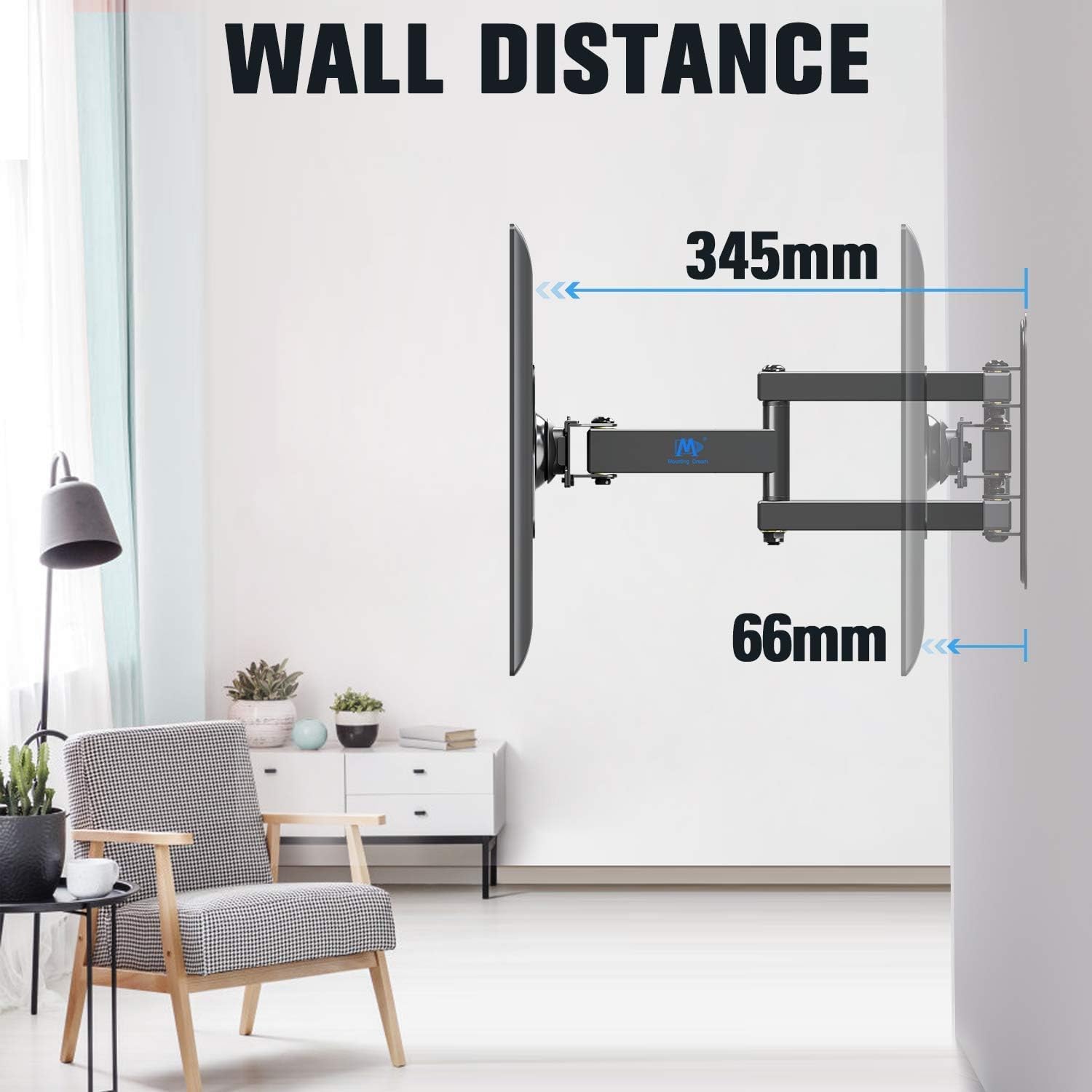 Detalle 2 de Mounting Dream MD2463-02 swivel TV mount 26-inch