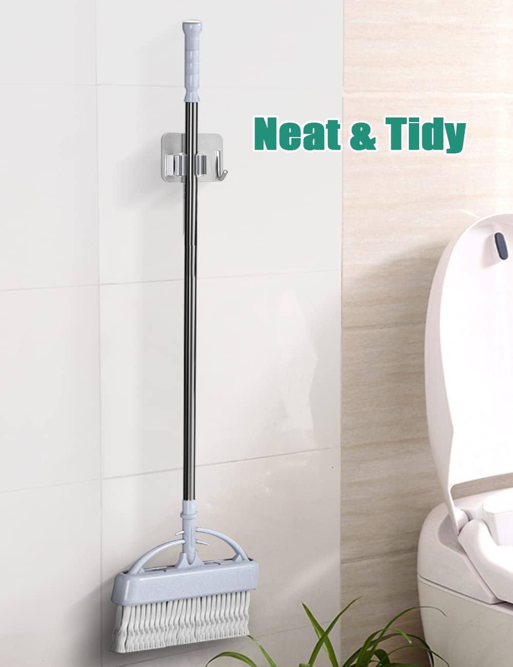 Thumbnail 6 de Henrycares 6-Pack Broom Mop Holder wall hooks 🧹