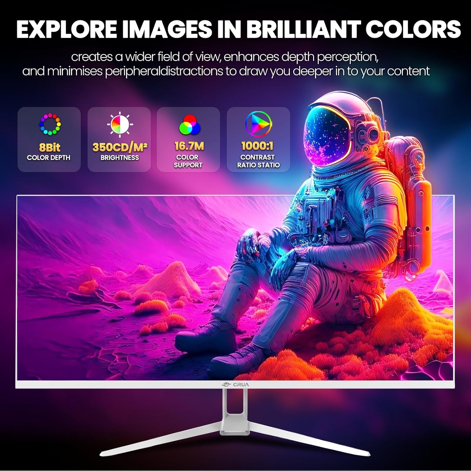 Thumbnail 4 de CRUA 34" Ultrawide Gaming Monitor